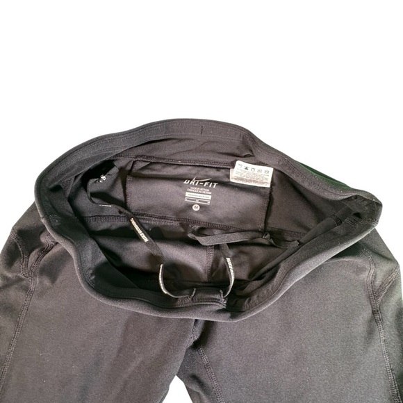 Nike Dri-FIT Running Pants Medium Black Zip Hem Reflective Logo Pockets - Picture 5 of 13